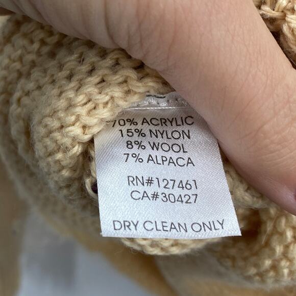 Wildfox tan kitty cat distressed sweater - Picture 6 of 6